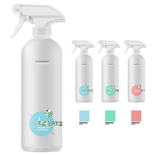 Premium Spray Bottle and Packaging for Cleaning Supplies Design by gs-designs