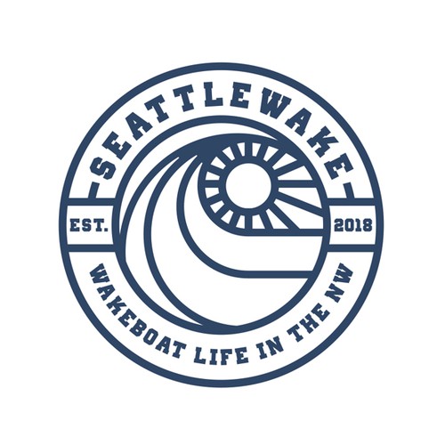 NEW logo for seattlewake -  wakesurfing logo Design by BOLT DESIGN