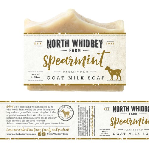 Create a striking soap label for our natural soap company with more work in the future Ontwerp door Mj.vass