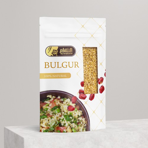 We need 1 eye catching design for grains and beans packaging. Design by PetraS_