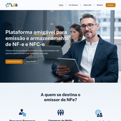 Landing page design contest entry by katsam