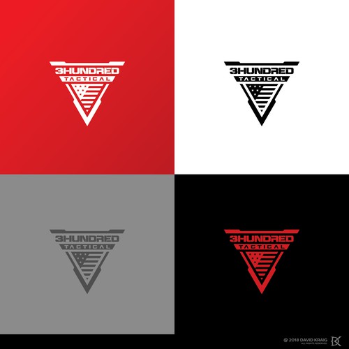 An American Tactical company needs a strong logo. Design by DavidKraig