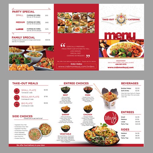 Panda express on sale catering menu