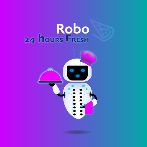 Luxury style of Robot that is making fresh pizza!! Diseño de 1001HandmadeArt