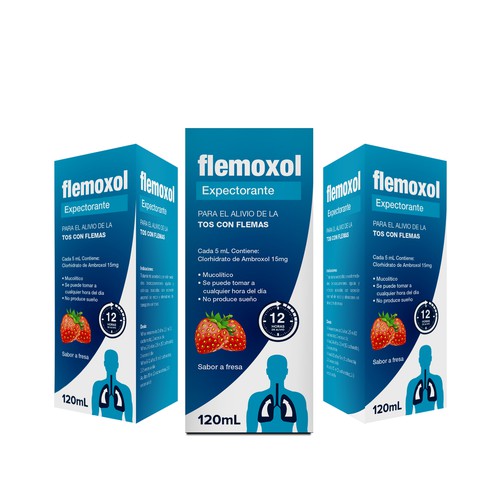 Llamativo empaque para FLEMOXOL Design by creationMB