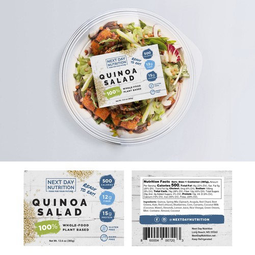 Plant-based food label design Design by Mz•SquirL