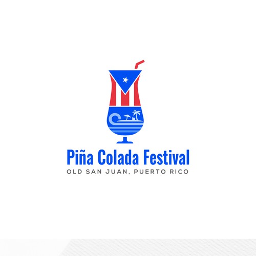 Piña Colada Festival Logo and Branding Package Design by smitadesign