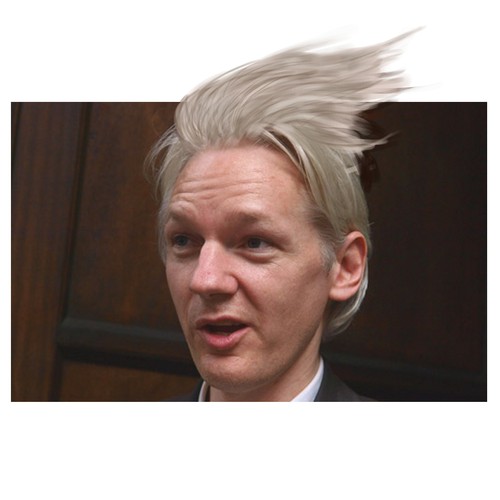 Design the next great hair style for Julian Assange (Wikileaks) Design por R3dknight