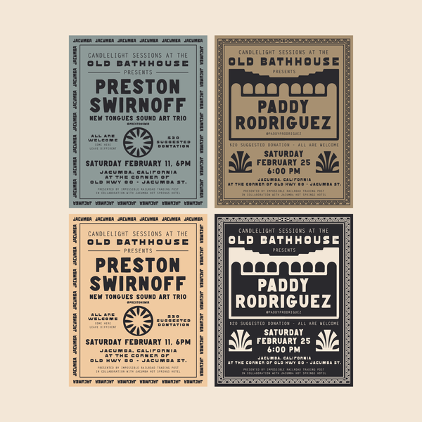 Candlelight Sessions Posters for Jacumba