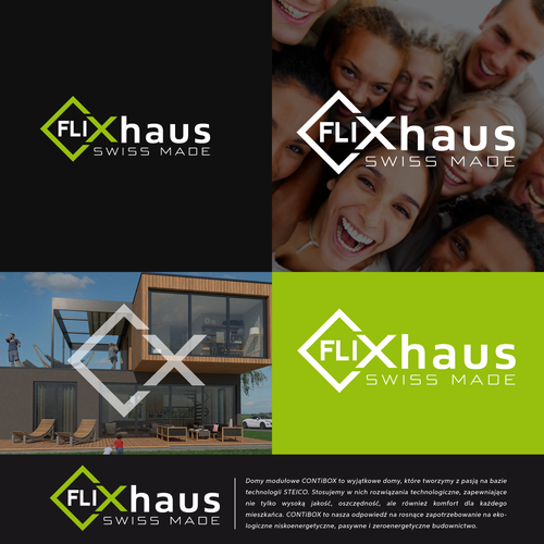 X Haus: logo for modern and ecological swiss made houses Design réalisé par Luc99