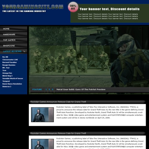 1-3 Page Website Template Design von techsp123