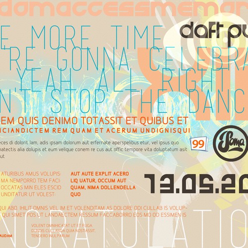 99designs community contest: create a Daft Punk concert poster Design by Sanjaklaya