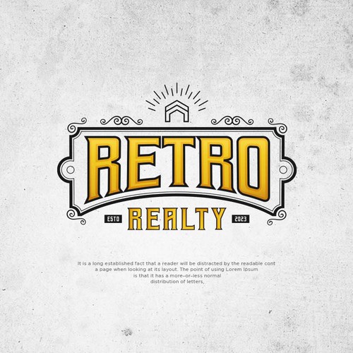 Retro company specializing in vintage customer service, quality, and value. Design by Grafik Flame