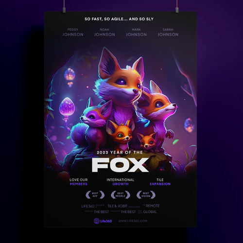 Life360 2023 Year of the Fox Poster Design by Crex™