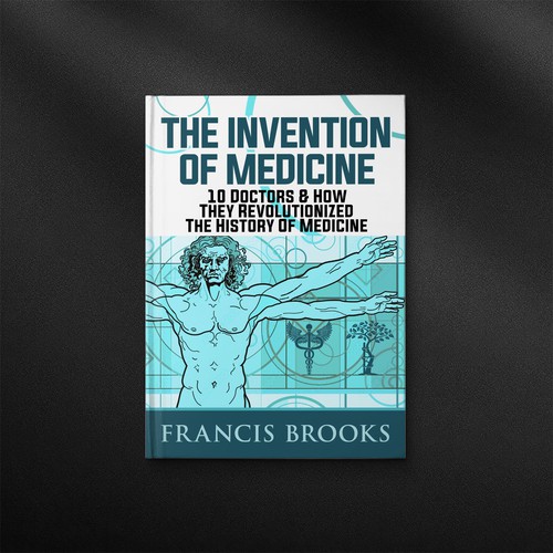 Creative book cover making the history of medicine fun, light-hearted and modern Design by danc