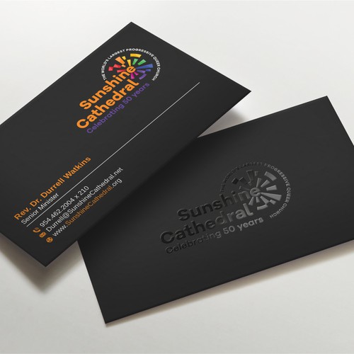 Business Card for Growing Progressing LGBTQ Church Design by LAXMI DESIGNHUB