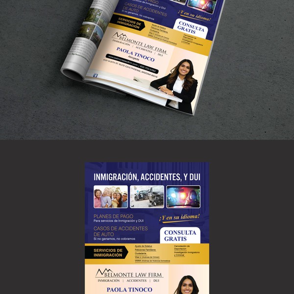 Design by ABGraphics titled "Magazine Advt"