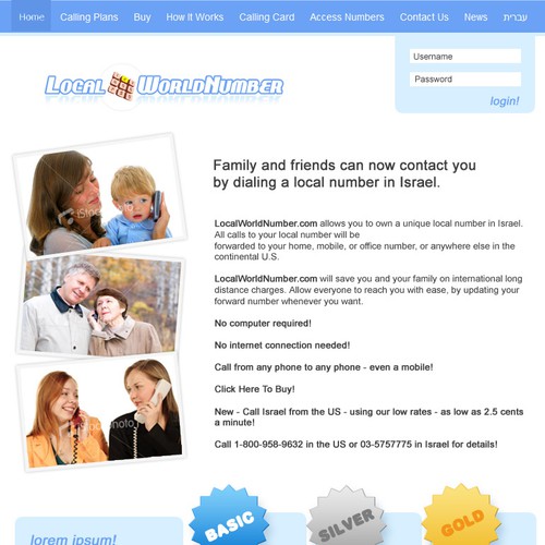 LocalWorldNumber.Com Site Design Contest デザイン by Maria L.