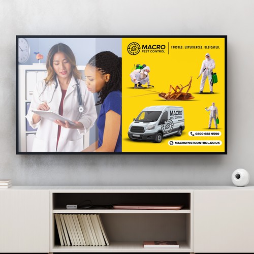 "Pest Control TV Advert" winning  by Clicky
