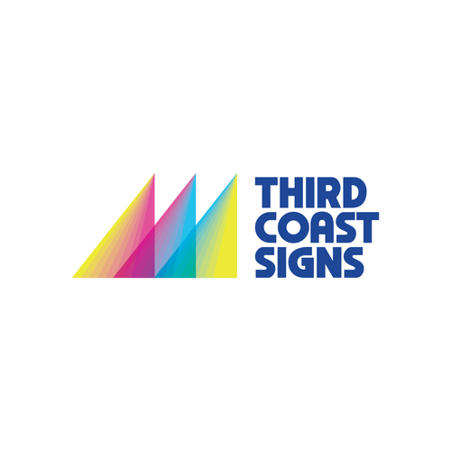 New vibrant business logo and branding for a sign making company serving Chicago Design by NinjaMouse™