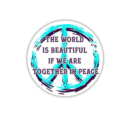 Design A Sticker That Embraces The Season and Promotes Peace Réalisé par Dope Hope