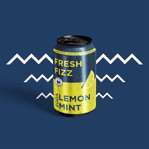 Fresh Fizz Soda Label Design réalisé par Jabir Dal