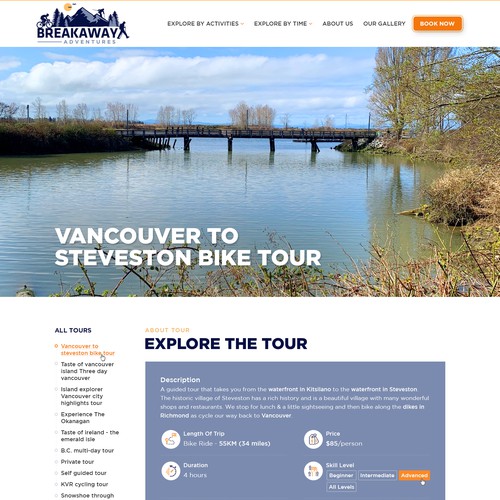 Design a website for outdoor adventure travel company Design by Jasmin_A (AMPLE)