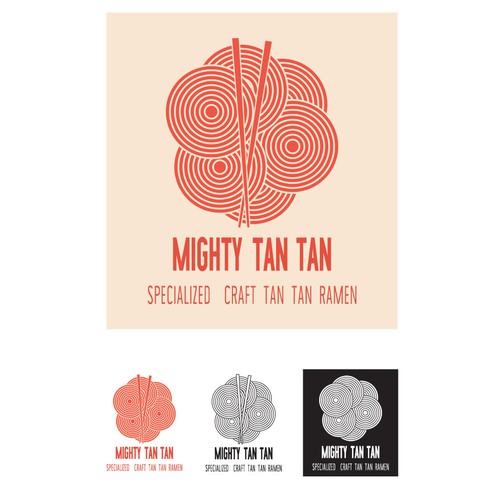 Japanese Tan Tan Ramen Shop Logo Design by Brainroot