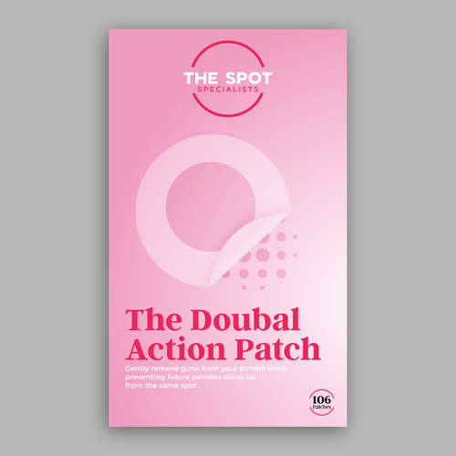 Pimple Patch PACKAGING to appeal to FEMALE BEAUTY user Design by Purushotham49