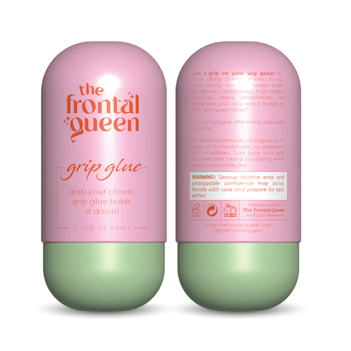 Design Wig Glue Product label  for a Viral Gen Z hair brand! Design réalisé par Sayyed Jamshed