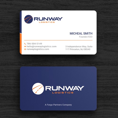 Runway Logistics Business Card Design by Roni_