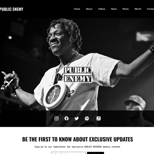 Design a website for artists of a London-based record label. Design by petar.randjelovic