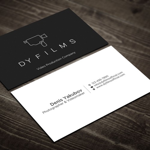 Business card for video production company Design by Rskylight