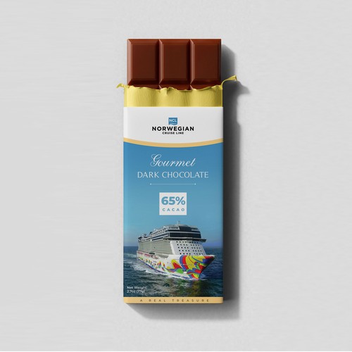 Chocolate Bar Wrapper for Cruiseline Design by Lunita Tjandra