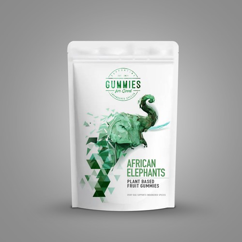 PACKAGE DESIGN: Plant Based Gummies for a Good Cause Design by sougatacreative