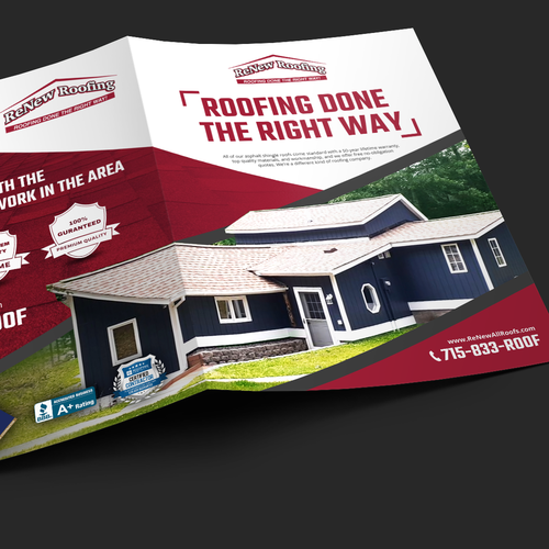 Design a level roofing company presentation folder sure to close the sale | Other design contest | 99designs