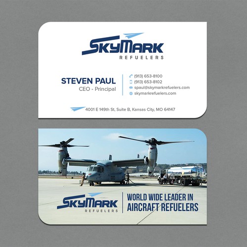 Need business card redesign for Aircraft Truck Fueling company Design by CurveSky™ ☑️