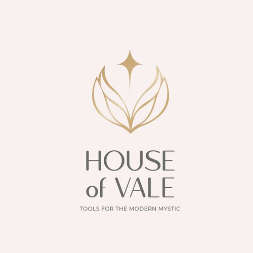 "Elegant Logo Design for “House of Vale” – Modern Mystic Luxury Brand" winning Logo & business card