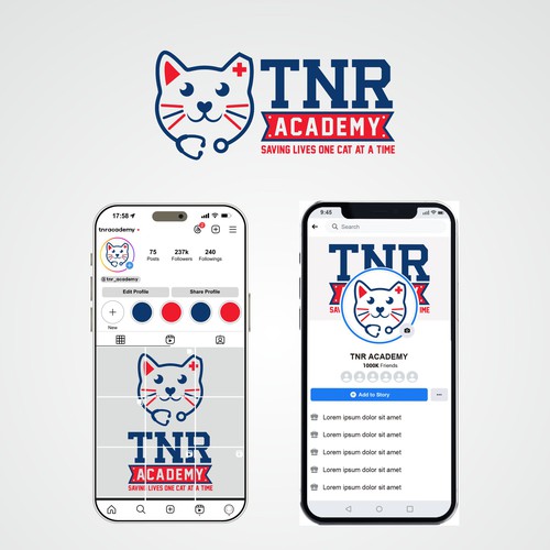 Calling all cat lovers! Design an online TNR (Trap-Neuter-Return) Academy logo and save cats! Design by Hochbaum