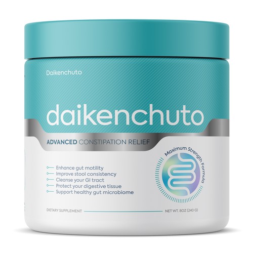 Design a sharp label for a clinically proven constipation relief ...