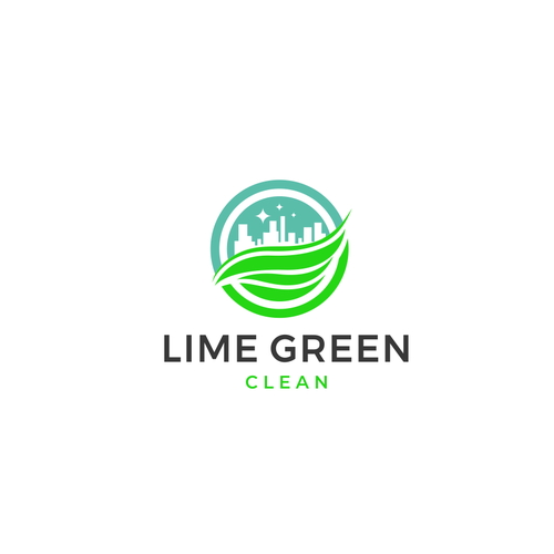Lime Green Clean Logo and Branding Diseño de oopz