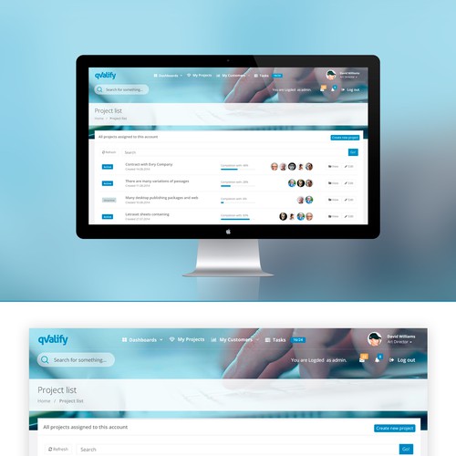 User-friendly interface & modern design make over needed for existing online portal. Réalisé par Ángel Arias
