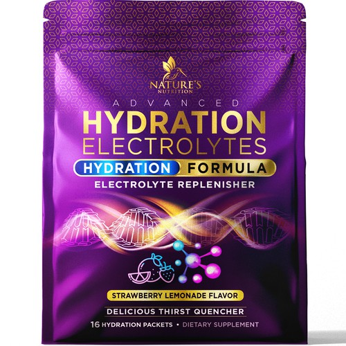 Refreshing Hydration Electrolytes Design Needed for Nature's Nutrition Design by agooshe