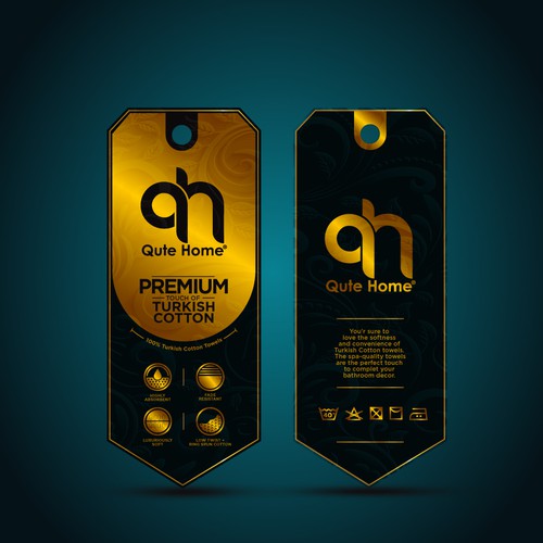 Creating a Bath towel Tag Design Design by variety design