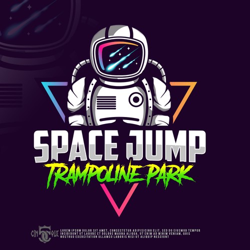 Space Jump Trampoline Park - Logo Design For Space Themed Adventure Park Design von Cinque❞