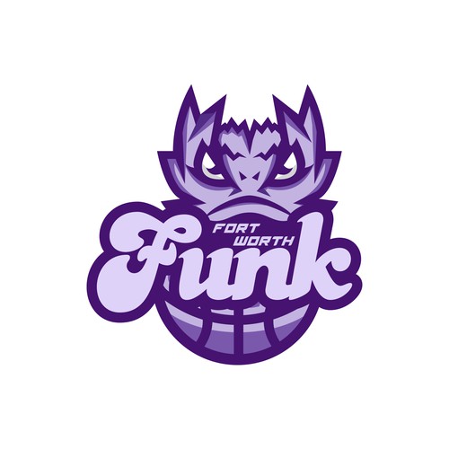 Basketball Logo for Team 'Fort Worth Funk' - Your Winning Logo Featured on Major Sports Network Design by BRANDIT+