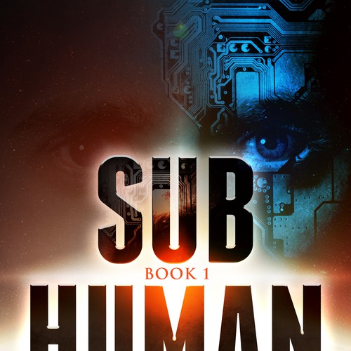 Book Cover Design - Sci-Fi Human/technology integration / Artificial Intelligence story Design by " Portugal "