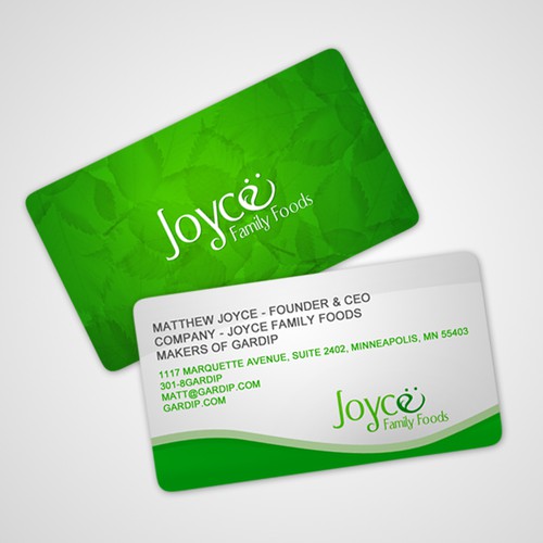 New stationery wanted for Joyce Family Foods Design by h3design