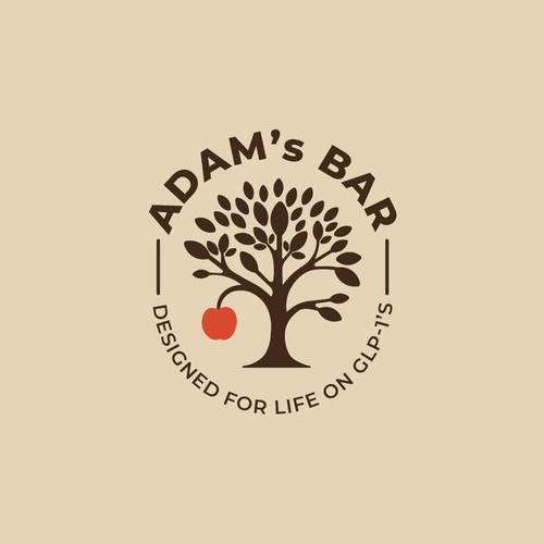 Adams Bar - Nutrition Bar for GLP1 patients Design by line2code