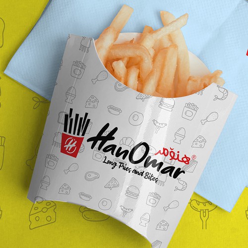 Branding for Fries shop with existing logo Design réalisé par Clicky